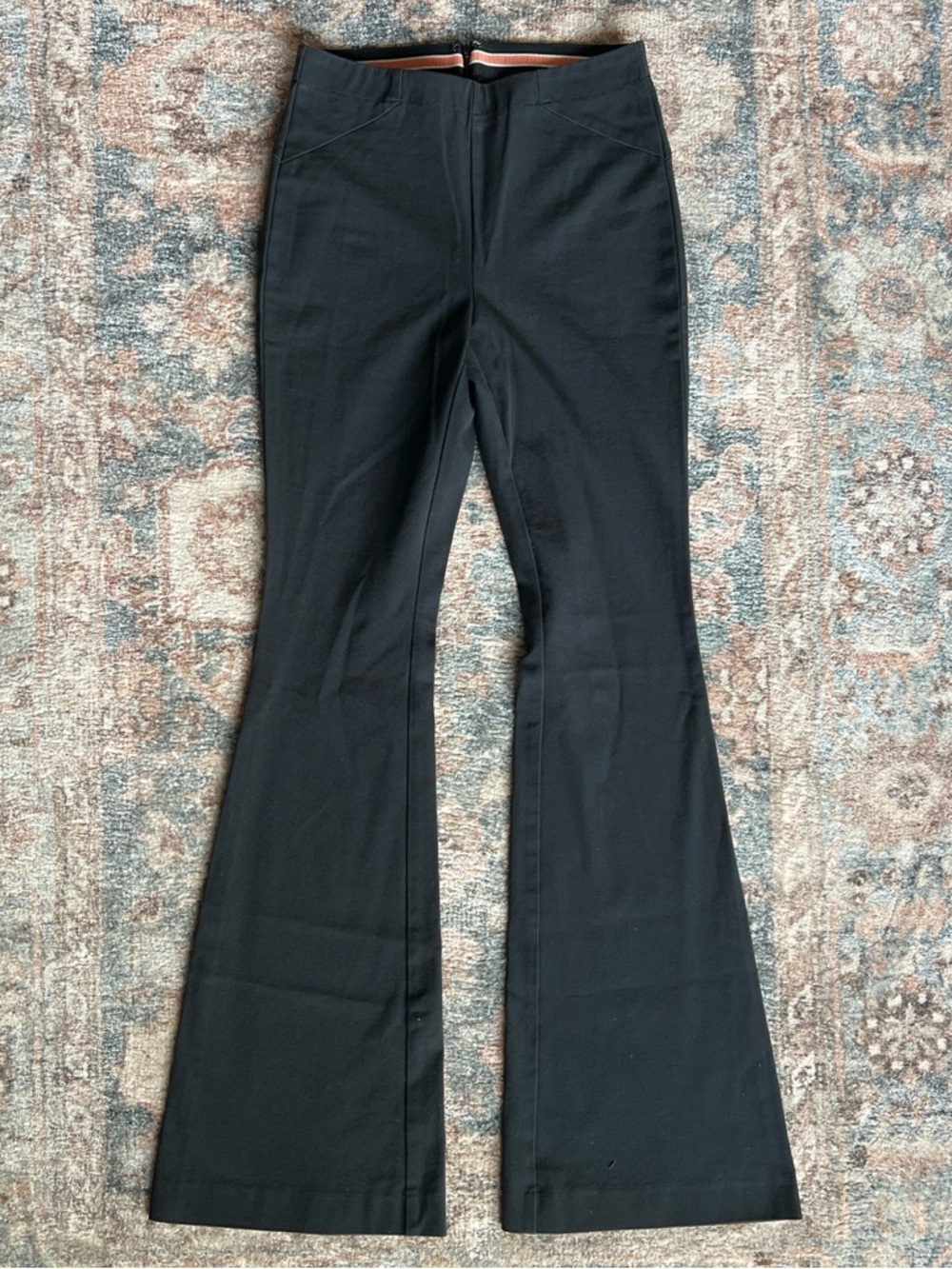 Anthropologie Black Flared Dress Pants